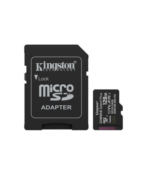 128GB microSDXC Canvas Select Plus Gen3 150MB/s A1 Card + Adapter resmi